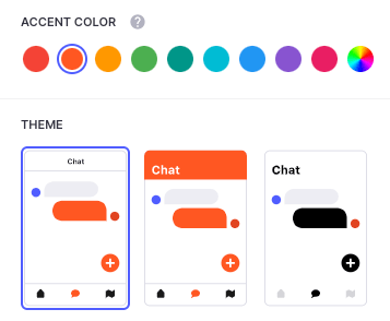 glide choose color and theme for mvp