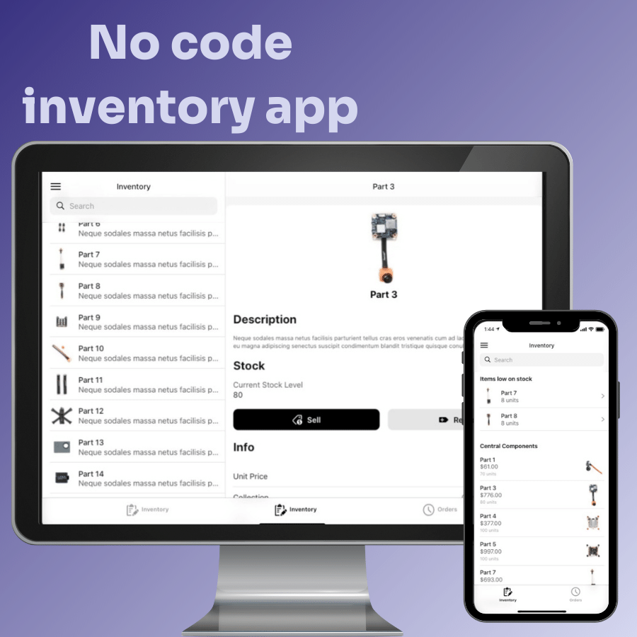 Inventory app no code