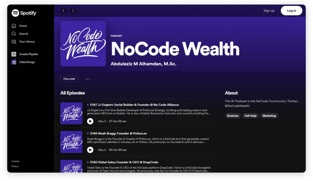 No-code Wealth
