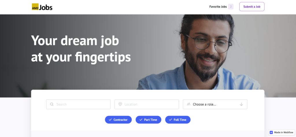 Amz Jobs Homepage 