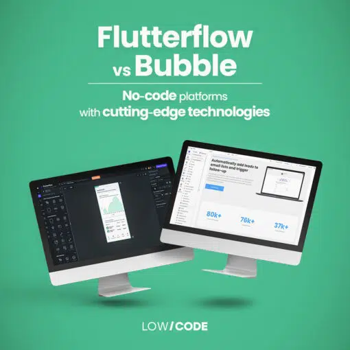 Second image: Comparison between Flutterflow and Bubble
